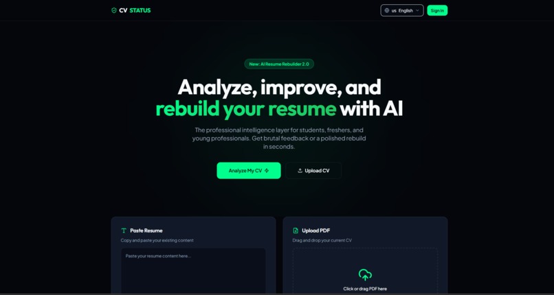 CV-Status – screenshot 1