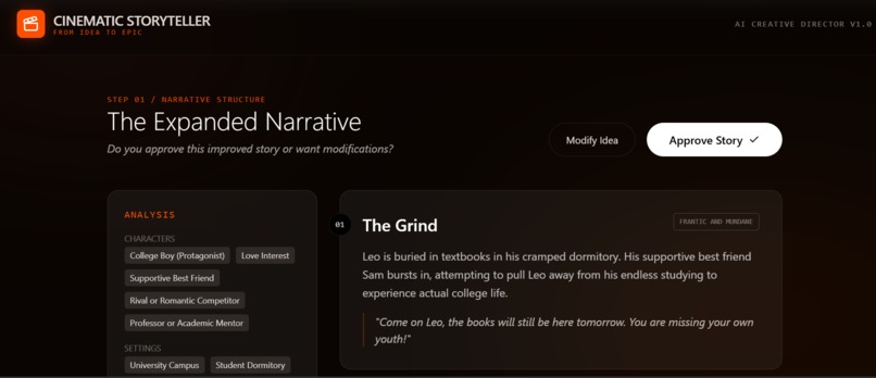 Cinematic Story teller – screenshot 2