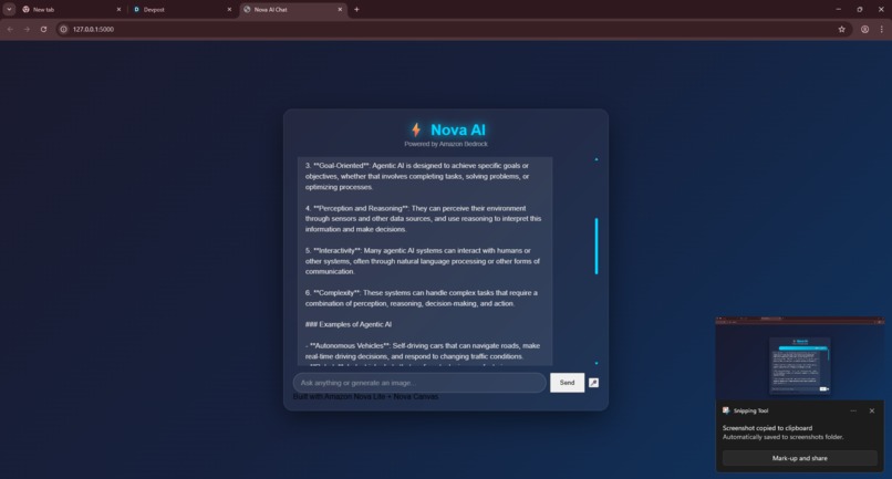 nova AI – screenshot 2
