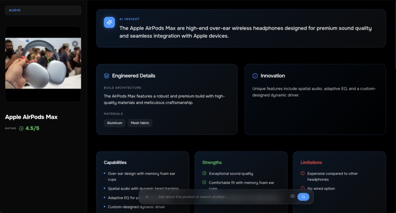 AI Visual Product Reviewer – screenshot 4