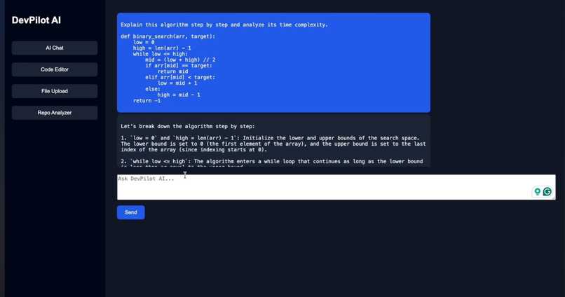 DevPilot AI – screenshot 2