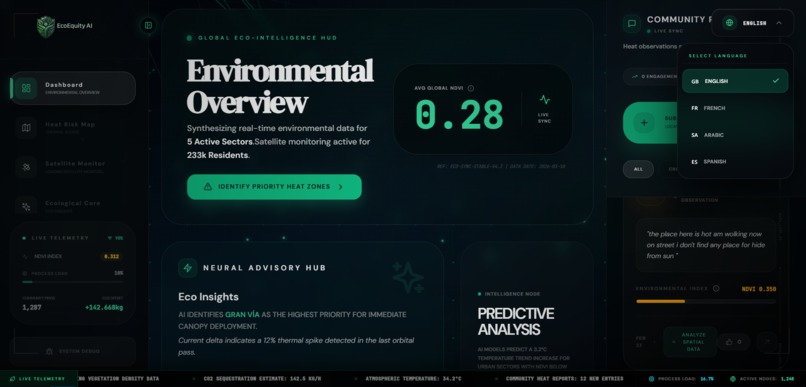 EcoEquity Agent: Live Geospatial AI for Climate Justice – screenshot 2