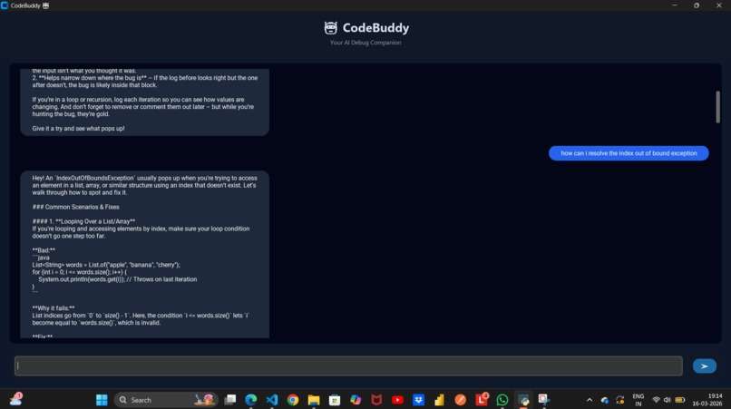 CodeBuddy – Emotion-Aware AI Assistant for Developers – screenshot 1