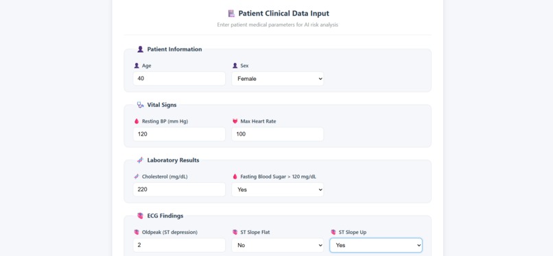 CardioVision AI — Smart Heart Risk Prediction System – screenshot 2