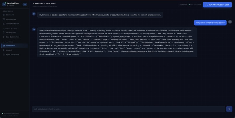 SentinelOps: Self-Healing Agentic Cloud Infrastructure – screenshot 6
