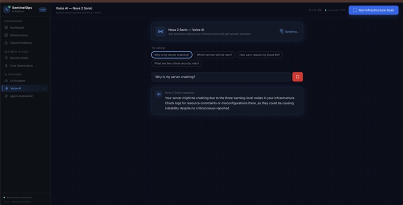 SentinelOps: Self-Healing Agentic Cloud Infrastructure – screenshot 8