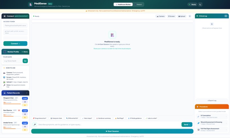 MediSense – screenshot 2