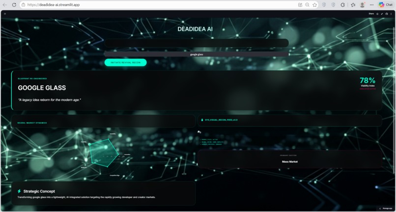 DeadIdea AI – screenshot 1