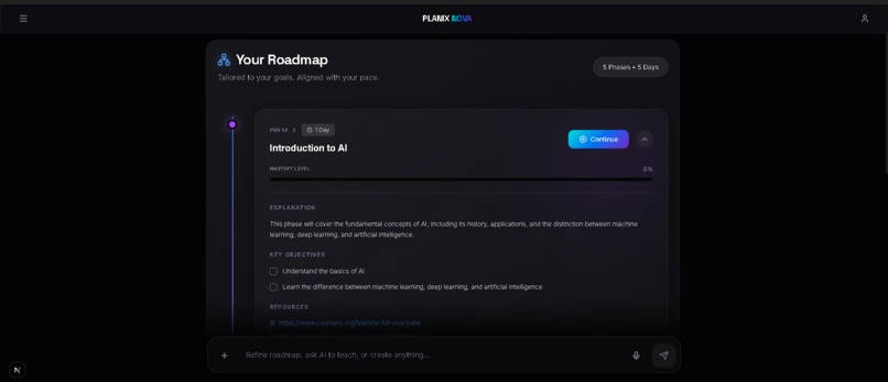 Planix Nova — The AI Learning Operating System – screenshot 5