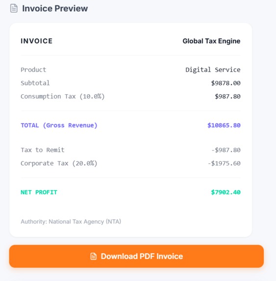 Global Tax Engine – screenshot 3