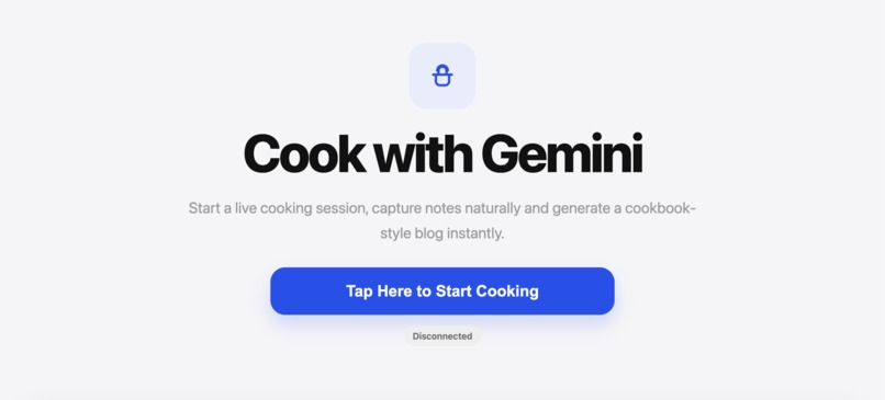 Cook with Gemini – screenshot 1