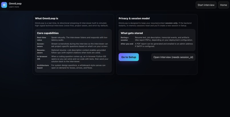 OmniLoop: The Autonomous SWE Interviewer – screenshot 5