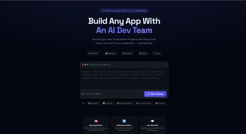 AI Dev Team – Agentic App Builder – screenshot 3