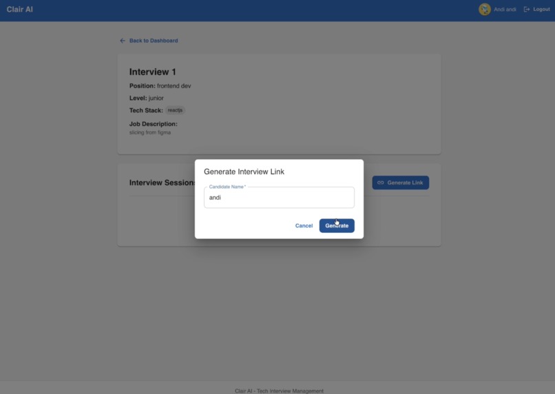 Clair AI – screenshot 2