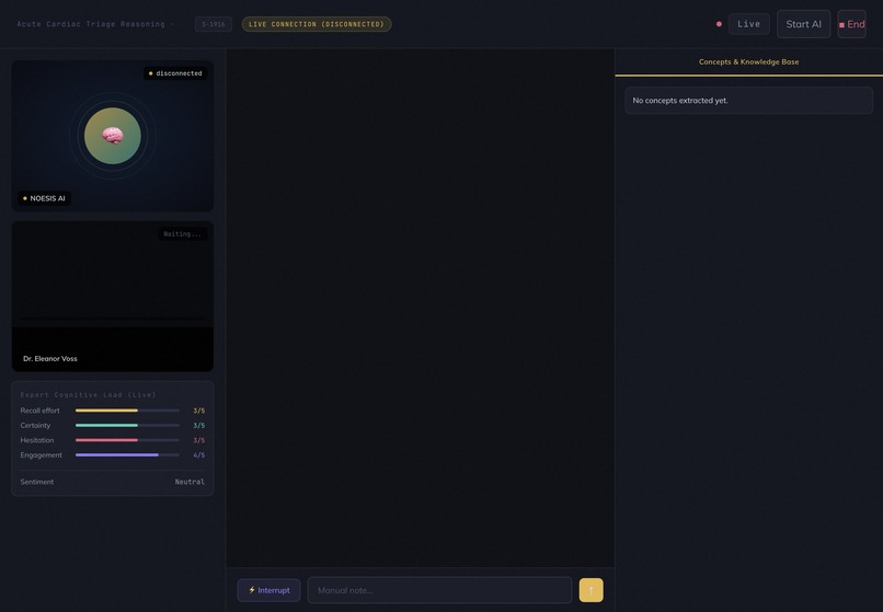 Noesis: knowledge elicitation interview platform – screenshot 2