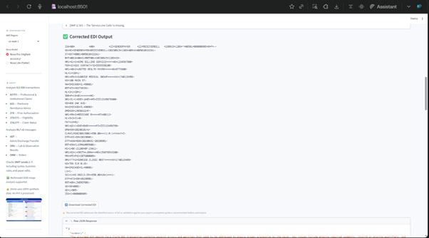 EDIErrorDoctor: AI-Powered X12 EDI&HL7 Error Diagnosis & Fix – screenshot 4