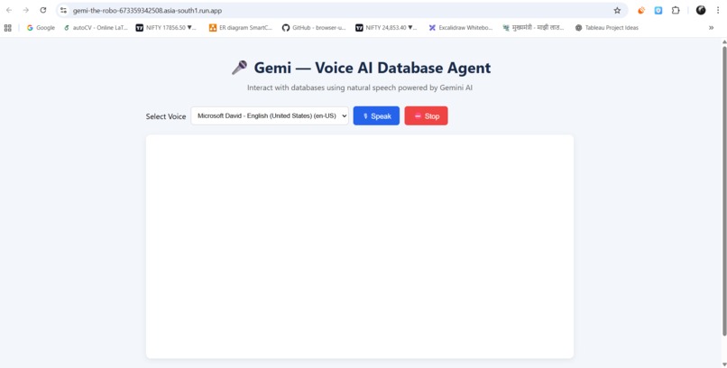 Gemi – Voice AI Database Agent – screenshot 1