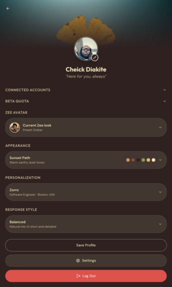 ZeeMe - Your multimodal AI bestie and executive assistant – screenshot 7