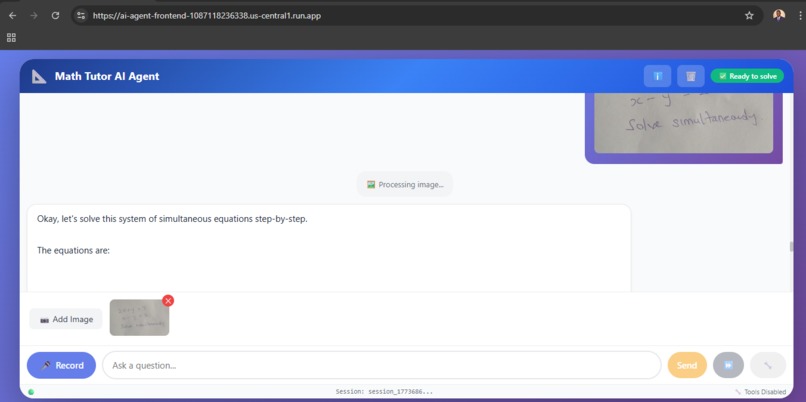 Math Tutor AI Agent – screenshot 4
