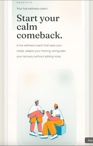 Swathya- Live Wellness Coach – screenshot 1