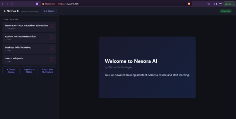 Nexora AI - Voice-Driven AI Training Agent – screenshot 2