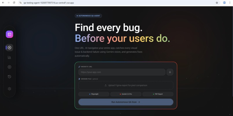 QA Testing Agent (Frontend and Backend) – screenshot 1