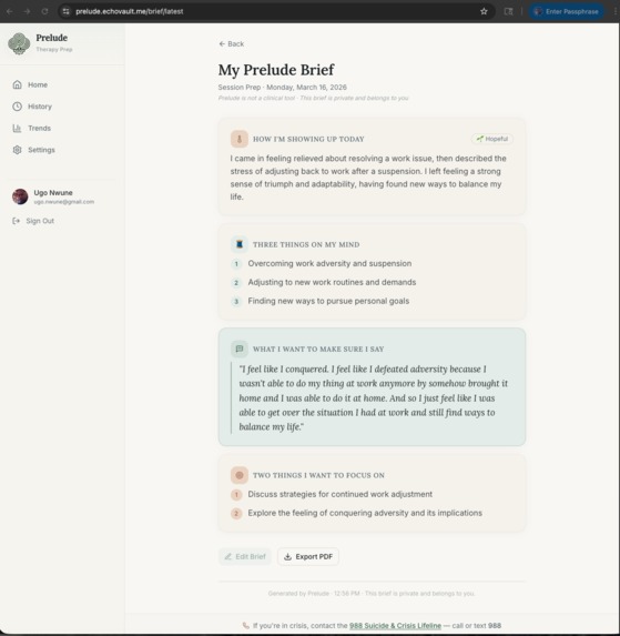 Prelude – screenshot 1