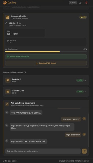 Doxi-Nova Document Intelligence for India's Informal Economy – screenshot 6