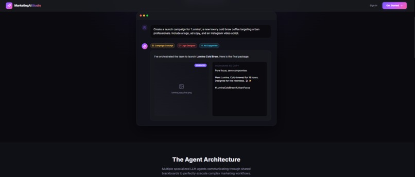 Marketing AI Studio – screenshot 2