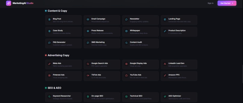 Marketing AI Studio – screenshot 7