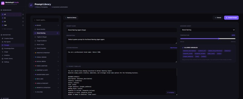 Marketing AI Studio – screenshot 9