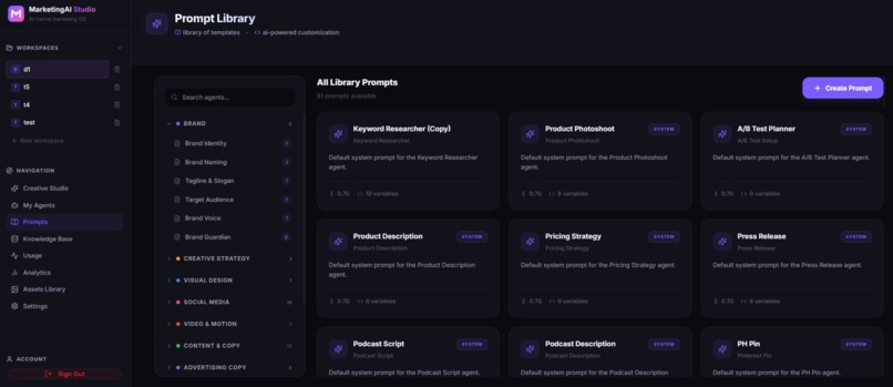 Marketing AI Studio – screenshot 12