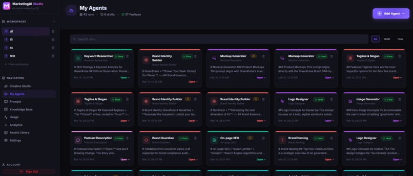 Marketing AI Studio – screenshot 13
