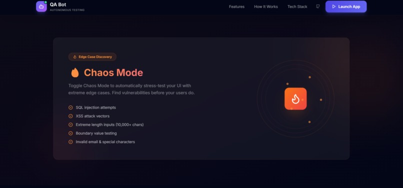 QA BOT AND BUGGY BANK – screenshot 1
