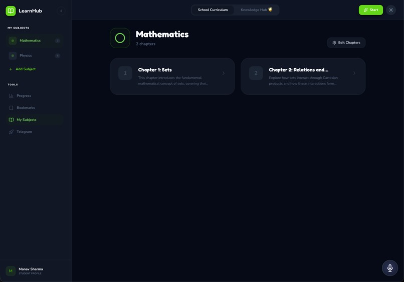 LearnHub – screenshot 2