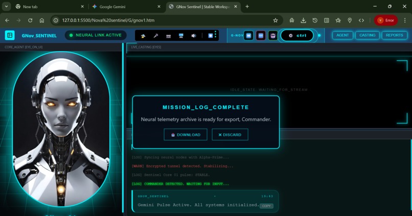 G-NOV SENTINEL: A Multimodal AI-Ops Engine  – screenshot 6