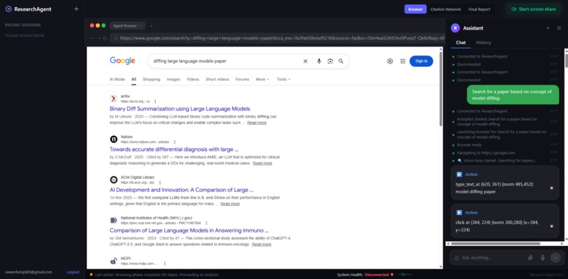 Vision-Based Research Copilot – screenshot 2