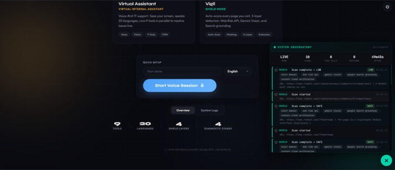 Vigil : Real-Time Scam Shield + Voice-First IT Support – screenshot 4