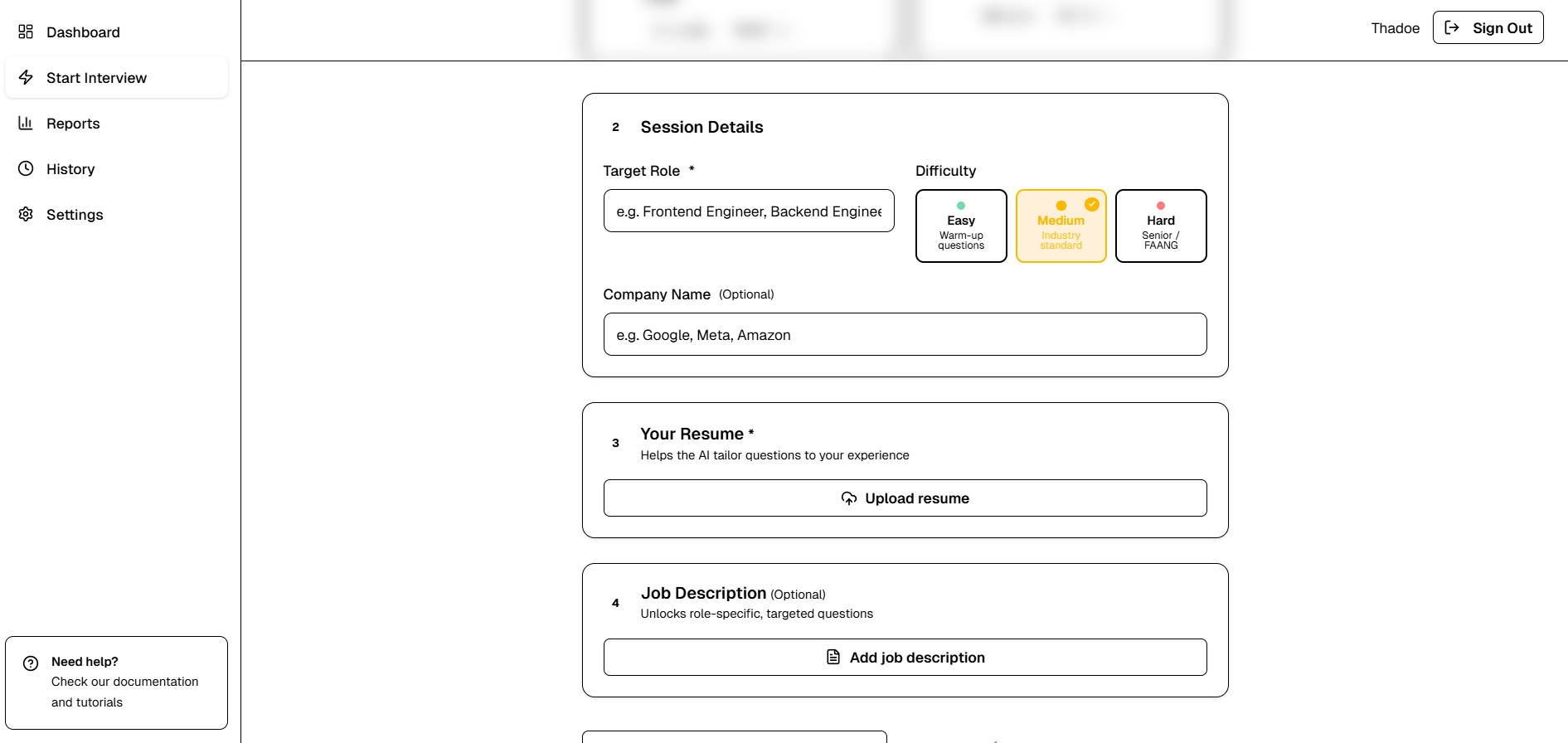 Interview Sense | Devpost