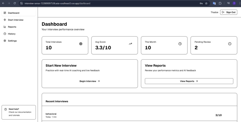 Interview Sense – screenshot 2