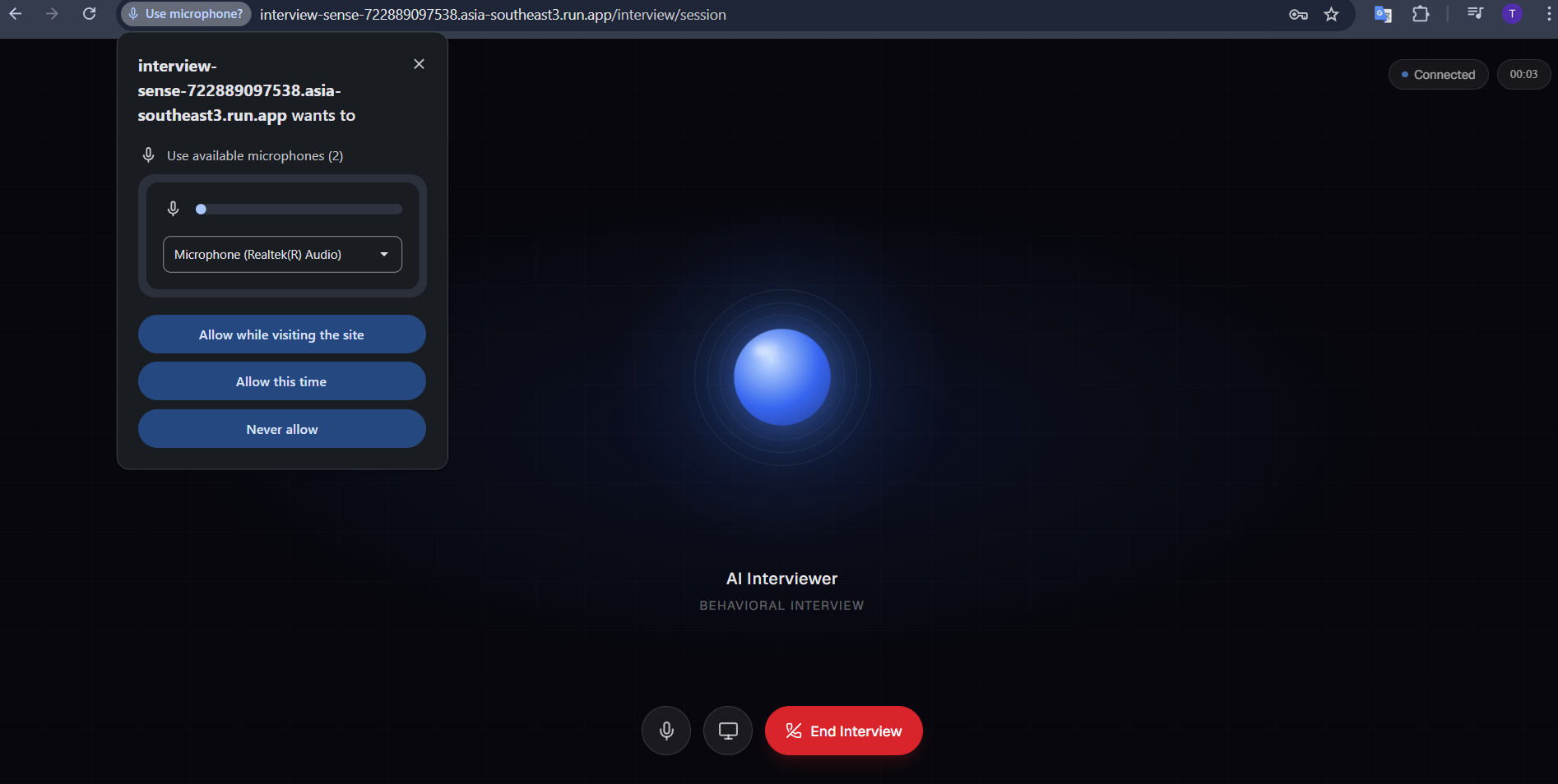 Interview Sense | Devpost