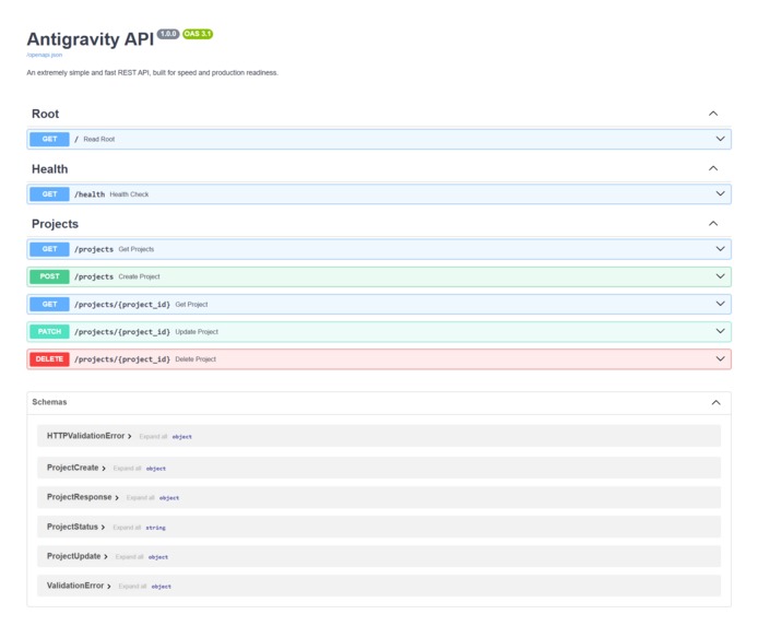 Rest API – screenshot 1