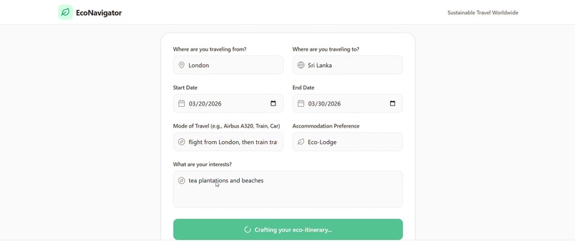 EcoNavigator, For Sustainable Travel – screenshot 2