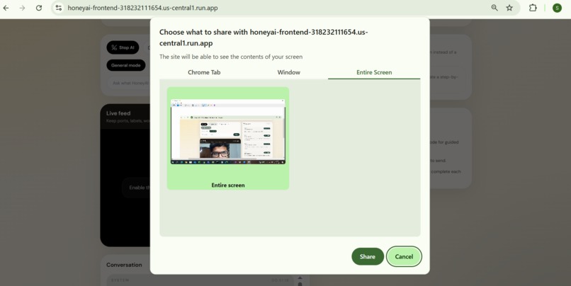 HoneyAI Live -- Real-time AI assistant – screenshot 1