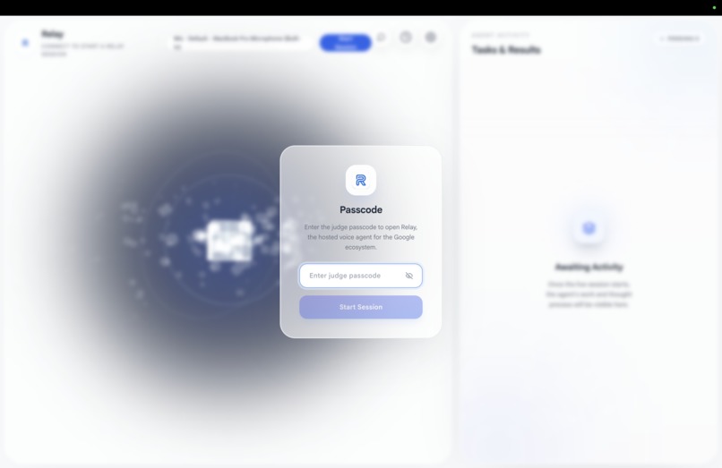 Relay: The Voice Agent for the Google Ecosystem – screenshot 1