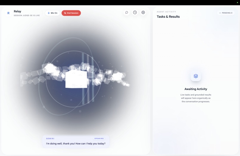 Relay: The Voice Agent for the Google Ecosystem – screenshot 2