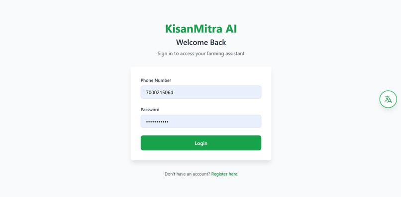 Kisan-Mitra AI – screenshot 1