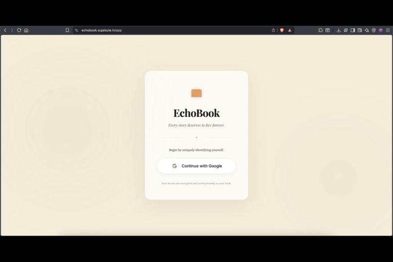 EchoBook — Living Memory – screenshot 1