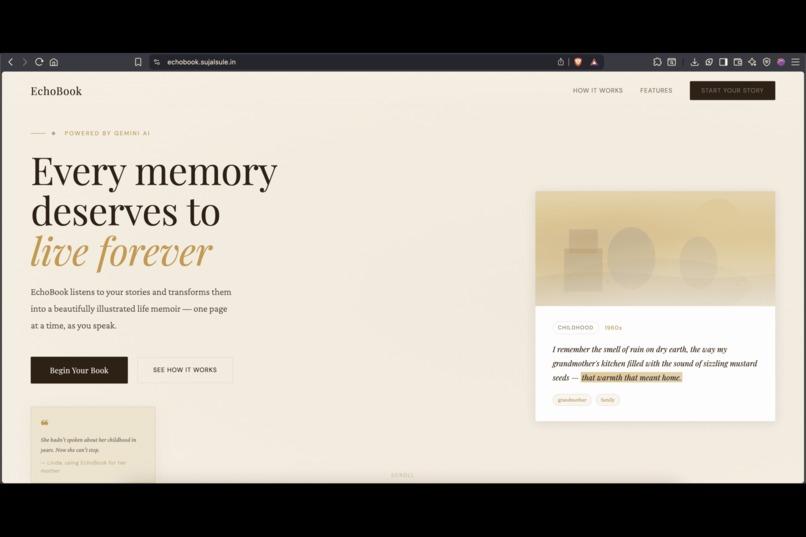 EchoBook — Living Memory – screenshot 3