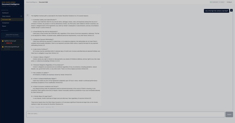 Nova DueDiligence – screenshot 5